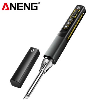 Портативный профессиональный смарт паяльник Aneng SL108 black на 96Вт PD/QC 100-450 град.