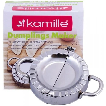 Форма для ліплення вареників Kamille 15х10х3.1см з нержавіючої сталі (253539)