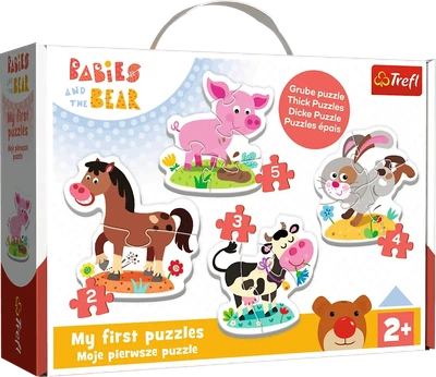 Пазлы Trefl Baby Classic На ферме 2+3+4+5 элементов (5900511361278)