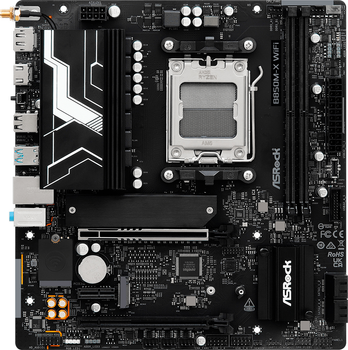 Материнская плата ASRock B850M-X Wi-Fi R2.0 (sAM5, AMD B850, PCI-Ex16) (90-MXBSH0-A0UAYZ)