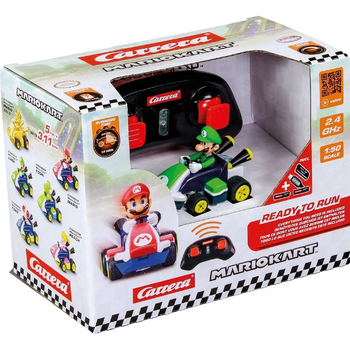 Машинка на радіокеруванні Carrera Nintendo Luigi 2.4 GHz Mario Kart Mini RC 1:50 370430033 (9003150148395)