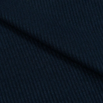 Ткань трикотаж мини-резинка темно-синия (262г/м.кв150см пог.м) 151703