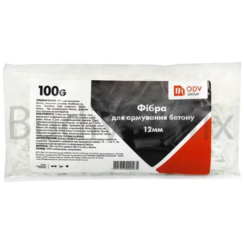 Фібра будівельна поліпропіленова ODV Group 12 мм 100 г