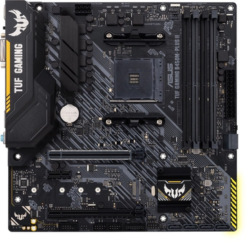 Материнська плата Asus TUF GAMING B450M‑PLUS II (Socket AM4, B450) — HD‑відеовиходи HDMI + DVI-D