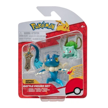 Набір ігрових фігурок Pokemon W19 - Хонедж, Бульбазавр, Фрогадир
