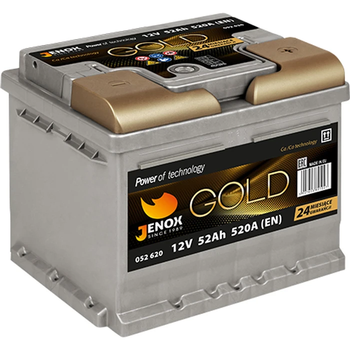 Аккумуляторная батарея JENOX 6СТ-52 Низкополая Gold Евро