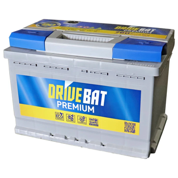 Акумуляторна батарея DRIVEBAT Premium 6СТ-80 Є (760А)