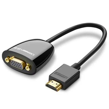 Конвертер-адаптер Ugreen MM105 HDMI to VGA Converter Black (40253)