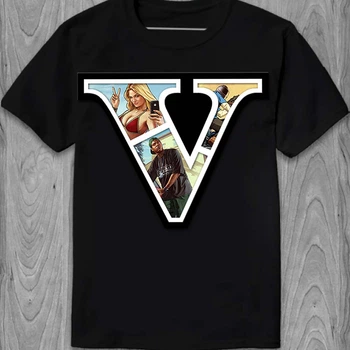 Футболка GTA 5 Logo PG05820 goodreclama M Чорний