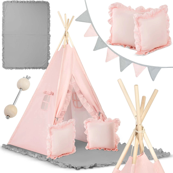 Namiot tipi dla dzieci Nukido NK-406 jasno rozowy (5903890616717)