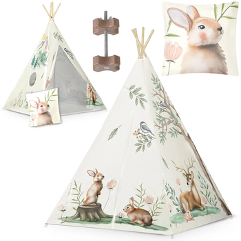 Namiot tipi dla dzieci Nukido bezowe (5903890616748)