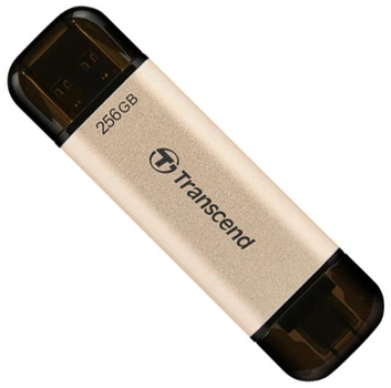 USB флеш Transcend 256GB USB 3.2+Type-C JetFlash 930 Black (TS256GJF930C)