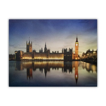 Светящаяся картина - ночной Лондон, 5 LЕD ламп, 30*40 см (940195)