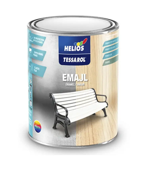 Эмаль алкидная глянцевая для дерева и метала HELIOS TESSAROL Ral 6005 (Зеленый) 0,75 л