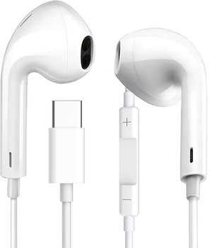 Навушники Fiesta In-Ear Earphones USB-C White (FISEMW10)