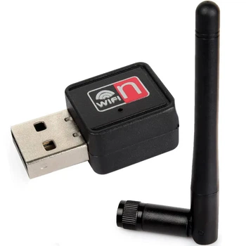 Адаптер Wi-Fi WF 2 с антенной 10-2DB для ПК и ноутбуков, обеспечивает стабильный беспроводной сигнал