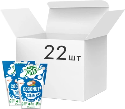 Упаковка вершків кокосових Vega Milk з рисомі 125 г х 22 шт (4820016255708)