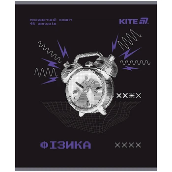 Предметний зошит Kite Techno Фізика 48 аркушів клітинка гібридний лак (k25-240-2)