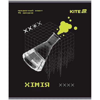 Предметний зошит Kite Techno Хімія 48 аркушів клітинка гібридний лак (k25-240-6)