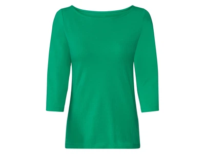 Футболка-лонгслив рукав 3/4 для женщины Esmara LYCRA® 453546 L Зеленый