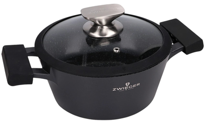 Каструля Zwieger Black Stone з кришкою 24 см (5903357373559)