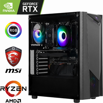 Игровой Компьютер MSI - Ryzen 5 9600X / GeForce RTX 5060 Ti 16ГБ / 32ГБ DDR5 / SSD 2TБ M.2 PCIe