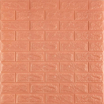 3D панель самоклеящийся кирпич Пудровый 700x700x7мм SW-00001800 Sticker Wall Пудровый