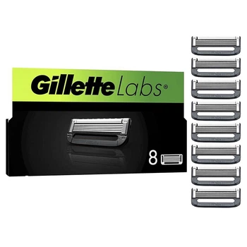 Сменные картриджи для бритья (лезвия кассеты) мужские Gillette Labs кассеты 8 шт