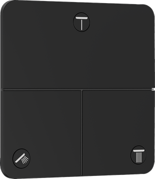 Переключатель потоков hansgrohe ShowerSelect Comfort Q для душа 15587670 черный матовый