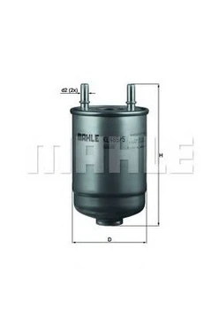 Паливний фільтр Knecht/MAHLE (KL485/5D)