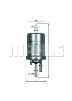 Фильтр топливный Knecht KL156/3 MAHLE (KL1563)