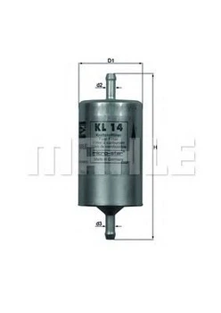 Фильтр топливный Knecht KL14 MAHLE (KL14)