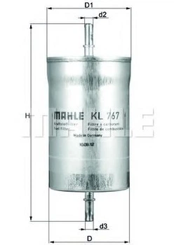 Паливний фільтр Knecht/MAHLE (KL767)