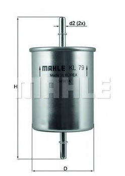 Топливный фильтр MAHLE (KL79)