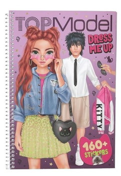 Zestaw kreatywny Depesche Dress Me Up Big Top Model z naklejkami Rebel Kitty 13387A (4010070695538)