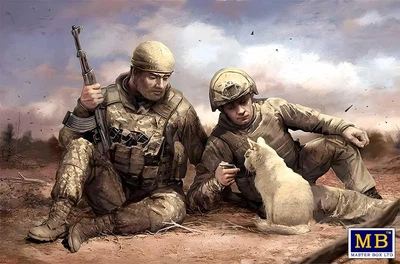 Збірна модель 1/35 Серія «Російсько-Українська війна», комплект № 7. Новини з дому