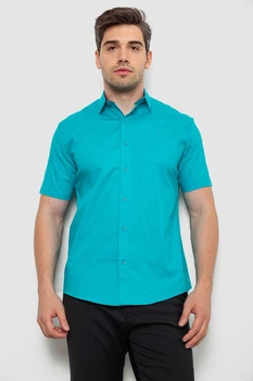Сорочка чоловіча, колір бірюзовий, 214R7327, AGER, розмір XL: XXL