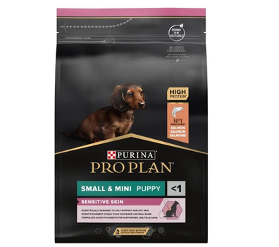 Корм для щенков Purina Pro Plan Small & Mini Puppy Sensitive Skin Salmon