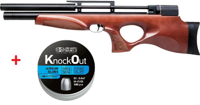 Винтовка пневматическая Diana Skyhawk PCP 4,5 мм + Пули пневматические JSB Diabolo Knock Out Slugs MK3 кал. 4,5 мм 0,650 г 500 шт/уп