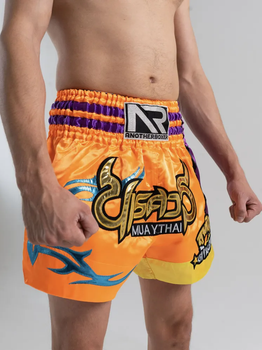 Тренувальні MMA шорти для тайського боксу, єдиноборств Sanda, UFC для спорту another boxer (помаранчевий, р. M(12-16 років))