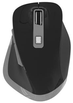Мышь Omega Wireless Rechergeable USB-C Black-Grey (OMC526RWBG)