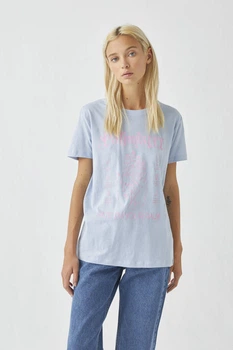 Футболка Pull & Bear блідо-синій EKKZP611 L