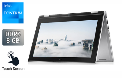 Нетбук-трансформер Dell Inspiron 11-3147 / 11.6" (1366x768) TN Touch / Intel Pentium N3530 (4 ядра по 2.16 - 2.58 GHz) / 8 GB DDR3 / 240 GB SSD / Intel HD Graphics / WebCam / Windows 10 б/у