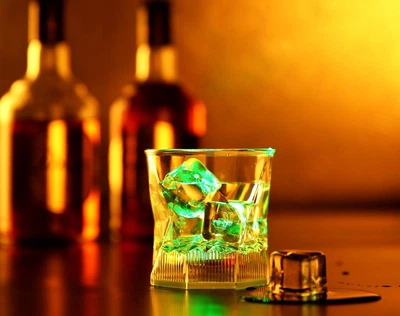 Склянка з підсвічуванням Led низький для віскі соку келих Luminous Cup 285 мл