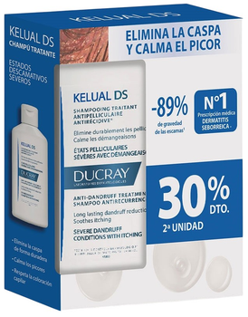 Zestaw szamponów przeciwłupieżowych Ducray Kelual Ds 2 x 100 ml (ZES3282779387880)