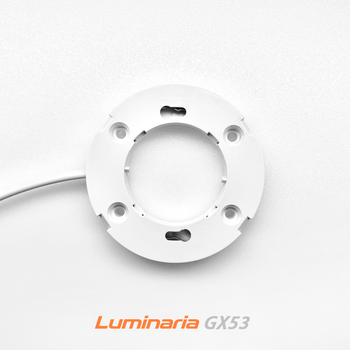 Патрон GX53 LUMINARIA 76x10мм (довжина дроту 150мм) WHITE 220В 2А max 100Вт білий термопластик