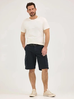 Шорты Lee Men's Legendary Wyoming Cargo Short LOOSE FIT (112361930) W33 Color: Black Ripstop с ремнём