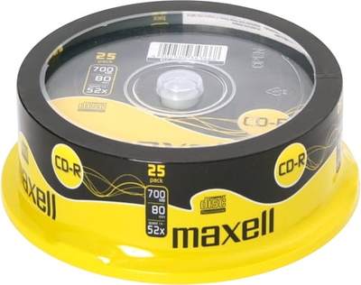 Dyski Maxell CD-R 700 MB 52x Cake 25 szt (MX25)
