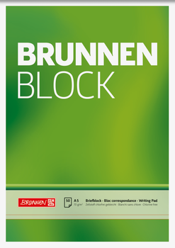 Блокнот Brunnen А5 на верхній склейці з чистими аркушами 50 аркушів 70 г/м2 1052426