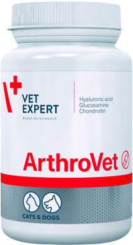 Suplement diety VetExpert ArthroVet dla zdrowej chrząstki i funkcji stawów u kotów i psów 60 tabletek (5907752658211)